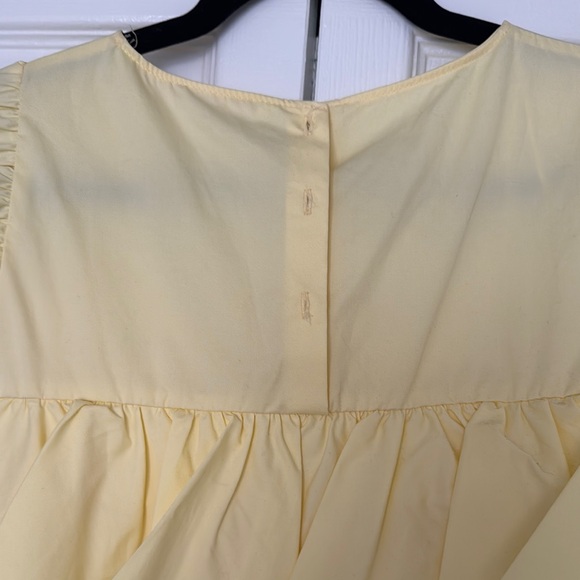 Zara Yellow Ruffle Top - Picture 3 of 3